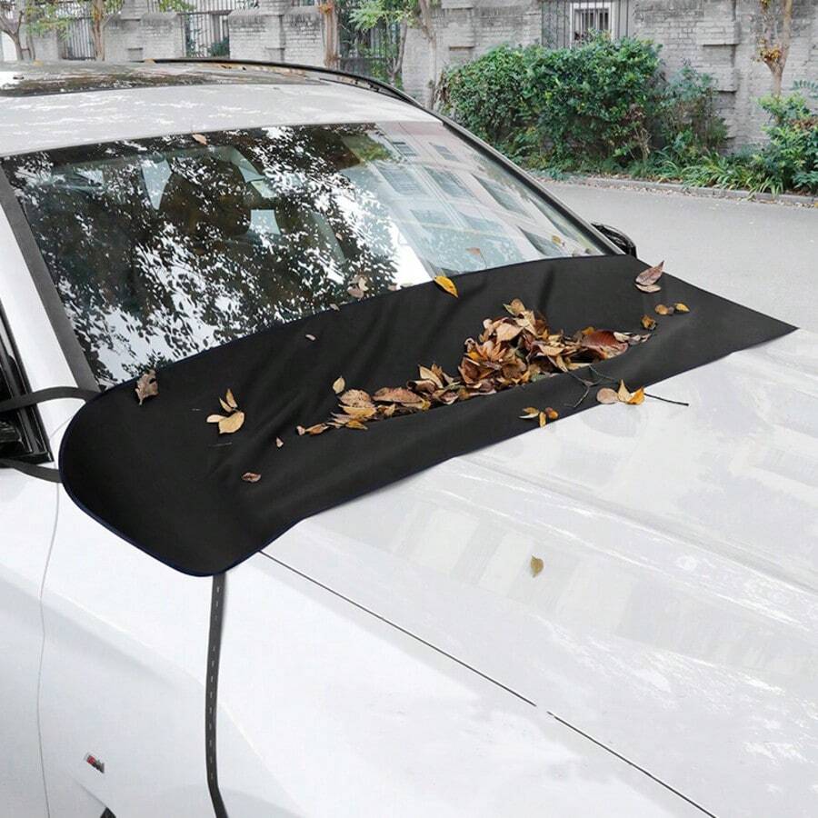 Car Windshield Leaf Protection Cover, Front Window Protective Net, Blocks Leaves, Bird Droppings And Dust, Protects Windshield And Wipers