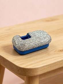 Sparkling Rhinestone Portable Pill Organizer, Daily Travel Portable Pill Box, Rhinestone Pill Box With Secure Storage Compartment,Travel Pill Box Container, Suitable For Vitamins,Supplements, Other Small Itemsl,Must - Have Medical Accessory - Multicolor - View 13