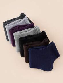 1/5/10/15/20 Pairs Women's Short Socks - Simple Dark Solid Color - Comfortable Breathable Knit Style, Suitable For Spring/Summer Daily Casual Wear - Multicolor - View 3
