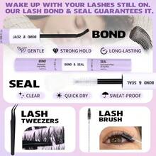 False Eyelashes And Adhesives Kits - Black - View 4