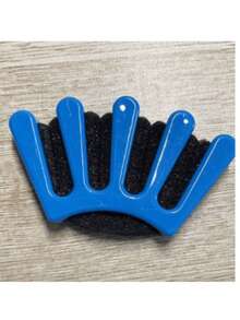 1 pieza Herramienta de trenzado francés, trenzador de cabello de esponja, herramienta de peinado de trenza francesa DIY para mujeres y niñas, clip trenzador de peinado de cabello de esponja - Azul - Ver 3