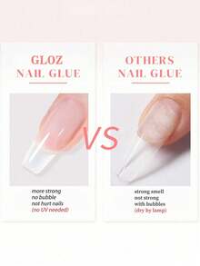 GLOZ High Strength/Waterproof/Quick Drying Nail Glue, Easy To Use, Strong Adhesive No UV Lamp Needed - 1PC - View 5
