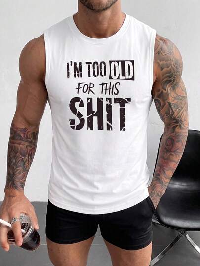 ZYNTH BALENO Men's Fashionable Graphic Print Tank Top, Essential For Summer Sports