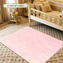 Cashmere-Like Solid Pale Pink Matte Texture Pattern Printed Outdoor Rugs,Exquisite Cozy Carpets In Diverse Styles. Suitable For Home, Outdoor, Malls & Cafes, Machine Washable, Various Sizes Available. - A - View 9