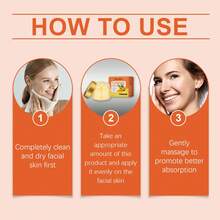 Crema facial de cúrcuma, cuidado de la piel iluminador e hidratante, crema de cúrcuma antiacné para manchas oscuras y tono de piel desigual - 1 pieza - Ver 3