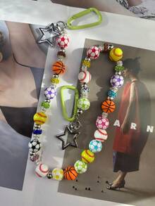 Original DIY Colorful Football Pants Chain Fashionable Men And Women Accessories Y2K Hip-Hop Jewelry Party Holiday Gift Product Color Randomly Sent - Multicolor - View 7