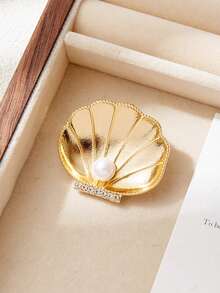 Fashion Creative Shell Brooch, High-End Elegant Sophisticated Exquisite Corsage Pin Accessory For Women, Niche Premium Style - Seashell Brooch - View 2