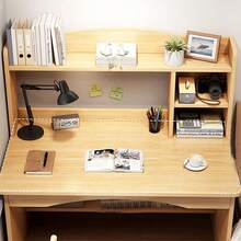 Computer Desk Study Table Writing Shelves Home Office Wooden Workstation Laptop - Default - View 4