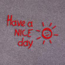 1pc Have A Nice Day Letter Sticker Vinyl Car Sticker Suitable For Laptop, Water Bottle, Phone, Car, Motorcycle Reflective Cool Sticker Waterproof - A - View 3