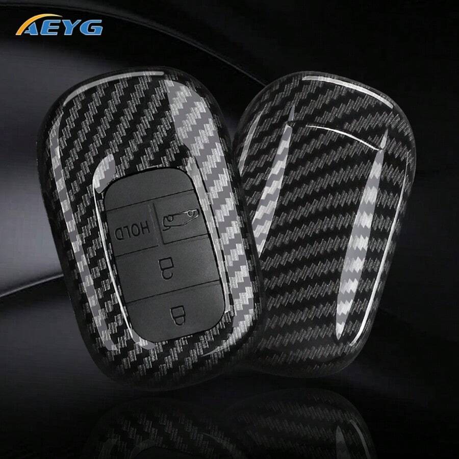 碳纖維風格 ABS 汽車鑰匙遙控器保護殼，適用於第 11 代 Civic VE-1 Accord 2021 2022 - G款 - 查看 1