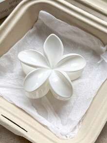3pcs/1pc Women's 8cm/3.15in Brown White Tortoiseshell Flower Shape Fairy Cute Large Lightweight Plastic Hair Claw Clip Fashion Versatile Premium Elegant Elegant Minimalist Style Solid Color Hair Accessory Suitable For Daily Wear, Casual, Party, Commute, Vacation, Hair Styling, Ponytail, Updo, Face Washing, Bathing, Makeup, Outfit Matching, Hair Ornament, Headpiece, Hair Accessory - Multicolor - View 6