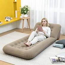 Outdoor Inflatable Mattress Multifunctional Portable Folding Camping Moisture-Proof Pad Bed Camping Sofa Bed - Triangle Back Air Mattress Without Pump - View 5