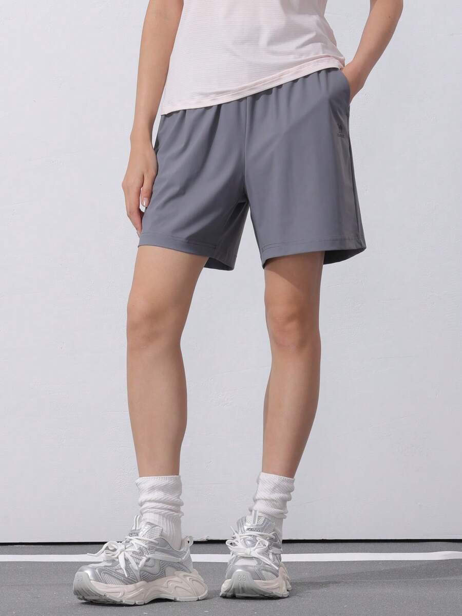 CAMEL CROWN Women's Outdoor Shorts, Summer Quick-Dry Shorts, Outdoor Sports Capri Pants, American Casual Ice Silk Pants - Rock Ash - View 1