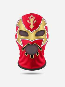 1pc Men's Mexican Lucha Libre Mask Hero Print Full Face Balaclava Stretchy Milk Silk Breathable Combat Mask Halloween Carnival Party Cosplay Role Play Wrestler Costume Accessory Prop - Multicolor - View 12