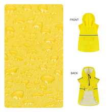 Dog Raincoat Adjustable Pet Water Proof Clothes Lightweight Rain Jacket Poncho Hoodies With Strip Reflective - Yellow - View 6