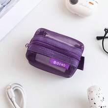 6/1pc Minimalist Transparent Mesh Coin Purse, Portable Coin Bag, Mini Zipper Coin Pouch, Travel Portable Coin Wallet, Can Store Cards, Keys, Coins, Mesh Zipper Storage Bag, Travel Portable Coin Pouch, Data Cable, Earphone, Phone Accessories, Digital Bag, Makeup Bag - Multicolor - View 15