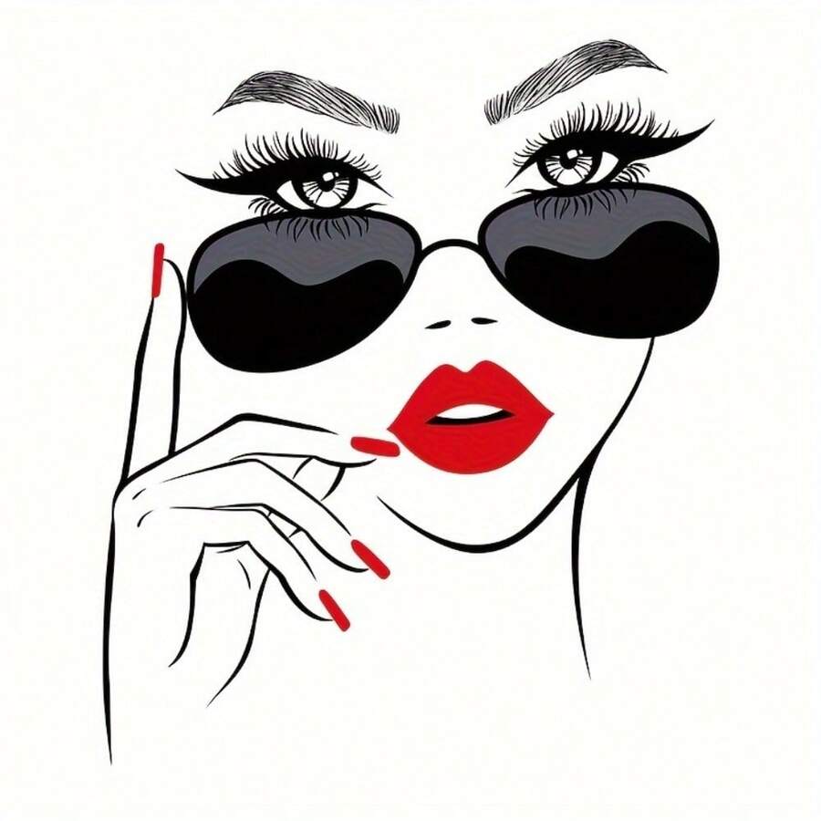 1/2/3PCS Red Lips Makeup Beauty Heat Transfer Stickers, DIY Iron-On Patches Suitable For T-Shirts, Pillow Decoration - Multicolor, Washable Plastic Appliques, Durable, Suitable For T-Shirts, Sweatshirts, Jeans, Bags And Hats - Multicolor - View 1