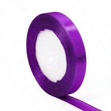 Halloween Ribbon, 4 Rolls 100 Yards Halloween Satin Ribbon, 10mm Wide, Holiday Gift Wrapping Ribbon, For DIY Bows And Party Decorations (Orange, Black, Purple, White) - Multicolor - View 7
