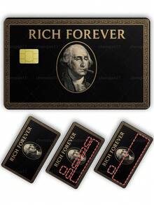 1 قطعة ملصق بطاقة ائتمان Forever Rich لحماية الخصوصية، غلاف بطاقة بنمط شخصية السيجار، هدية عيد ميلاد، مادة PVC مقاومة للبصمات ومقاومة للخدش ومقاومة للتآكل، مناسب للرجال والنساء والأزواج، بطاقات الرقائق الصغيرة، بطاقات بنك Baidofu، بطاقات الائتمان، بطاقات النقل، بطاقات الحرم الجامعي للطلاب، DIY مخصص - النوع أ - مشاهدة 12