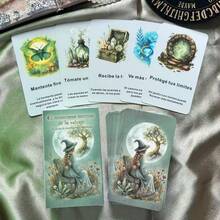 Spanish Mysterious Whispers Oracle Deck, 72 Watercolor Oracle Cards, Tarot Style Divination Card Set, Daily Guidance & Intuitive Interpretation, Beginner Friendly Spanish Version - Multicolor - View 6