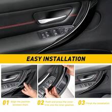 2件裝 BMW 3 4系列 F30 F32 2012-2019 內門把手保護飾條套 左右兩側 - 門把蓋 - 查看 2