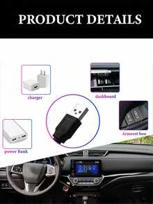 1pc Starry Night Light, Romantic LED USB Galaxy Starry Sky Projection Lamp, Suitable For Car Roof And Room Ceiling - Blue - View 7