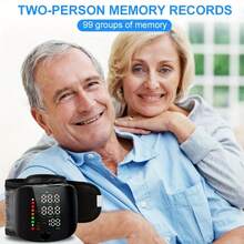 Professional Wrist Electronic Blood Pressure Monitor - High Precision LCD Display With Memory, Language Playback - Clinically Accurate For Medical Professionals & Home Use - Ideal Gift , Healthcare Professional Gear, Sleek Device Design, - 黑色 - 查看 2