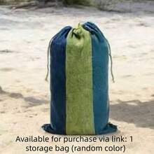 1pc Double Bohemian Tassel Style Hammock, Heavy Duty, Made Of Comfortable Soft Fabric. Includes Thickened Rope And Storage Bag, Perfect For Garden Beach, Summer Outdoor Camping And Camping Use, Essential Camping Gear, Camping Must-Have - Multicolor 3 - View 11