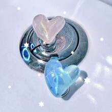 2pcs Heart-Shaped Flashing Flashing Toilet Flush Assist Button, Protecting Nail Art, Indoor And Car Decoration, Drawer And Wardrobe Handle, A More Comfortable Life And A More Exquisite Gift For Friends - Love - View 13
