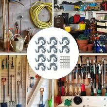 1PC 10/12/15 Pcs Wooden Board Tool Hooks, Metal Hooks For Tool Room, Water Pipe Hooks, Small Double Hooks, DIY Handmade Hooks, Heavy Duty Metal Wall Hook Set With Screws - Double Hooks Suitable For Garden And Garage Tool Storage, Easy To Install - Hook Up - View 3