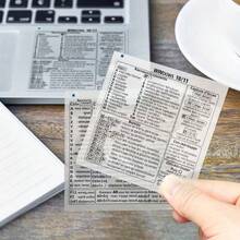 2 peças Autocolantes Reutilizáveis Autoadesivos para Atalhos de Teclado, Compatíveis com Windows, Word e Excel, Guia de Referência Rápida em PVC Fosco (Branco e Transparente), Design Francês, Layout Claro, Descolar e Colar Sem Deixar Resíduos - Ver 8