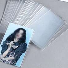 150/25pcs (50pcs/Pack) Card Protective Film, Special Photo Protective Film, Popcorn Card Protective Film, Starlight Protective Film, Transparent High-Definition Protective Film, Photo Album, Photo Storage Holographic Protective Film, Perfect For Film Albums And Binders, Protective Film Set, Photo Card Holder, Back To School Season,Card Holder - Multicolor - View 6