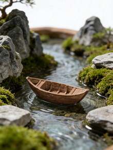 Miniature Realistic Pond Accessories, Lotus & Water Lily Leaf Resin Figurines, Cake Toppers, DIY Fairy Garden Bonsai Moss Landscape Aquarium Handmade Decor - A - View 3