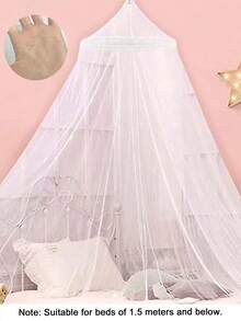 4-Post Bed Canopy, 4-Door Mosquito Net, Mosquito Net Bed Cover, Ceiling Hanging Mosquito Net, Round Dome Mosquito Net Single Door, Home Bedroom Palace Style Mesh Curtain, Mesh Bed Cover, Princess Bed Canopy Mosquito Net - Multicolor - View 14