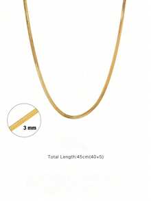 1pc Multifunctional Stainless Steel Gold/Silver Blade Chain, Suitable For Handmade DIY Jewelry Charm Making, Necklace, Layered Jewelry Accessories, Best Choice For Daily Matching - Blade Chain - View 2
