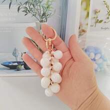 1PC New Creative Grape Bead Pendant Acrylic Crystal Faux Fruit Heart Spring Ring Keychain Pendant Toy & Game/Hobby, Collection, Party Supplies/Teen Creative Toy/Teen Stress Relief Toy - Multicolor - View 14