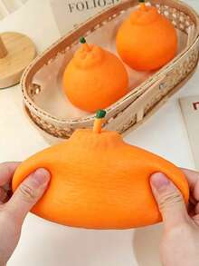 Realistisches Simulations-Hässliche-Orange-Squishy-Spielzeug - Zitrusfruchtform, langsame Rückfederung, superweiche Textur, neuartiges interessantes kreatives Stressabbau-Spielzeug, Ventilationswerkzeug für Erwachsene - Verschiedenfarbig - Übersicht 6
