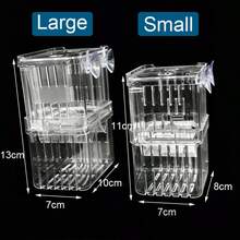High Clear Acrylic Fish Tank Breeding Isolation Box Aquarium Breeder For Small Fish Betta Hatching Incubator With Suction Cup - View 2
