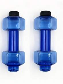 1pc Summer Outdoor Small 550ML Dumbbell Shaped Water Bottle Fitness Sports Plastic Cup - Multicolor - View 9