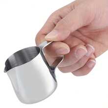Stainless Steel Milk Frothing Pitcher, Espresso Steam Milk Pitcher, Coffee Milk Frothing Cup, Suitable For Espresso Machine, Cappuccino, Latte Art (Silver, 5OZ/150ML) - Multicolor - View 3