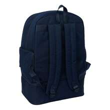 FC Barcelona | Double School Backpack F.C. Barcelona 1st Team For Kids And Teens, Adjustable Backpack For Trolley With Bottle Pocket - Training - View 3