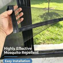 Removable Magic Sticker Window Screen Household Dustproof Bug Net - A - View 1