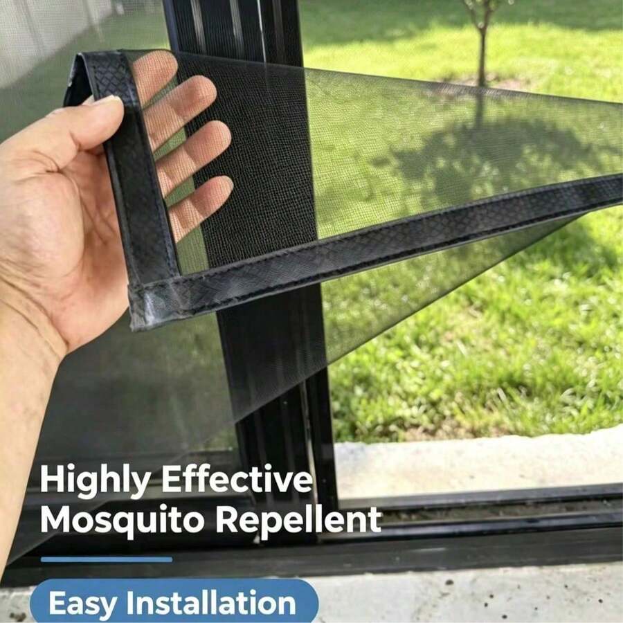 Removable Magic Sticker Window Screen Household Dustproof Bug Net - A - View 1