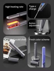 SKYWORTH 2合1直捲髮造型器，適用於細軟髮，迷你USB充電式，3段加熱設定，鈦金屬加熱板，50分鐘電池續航力，便攜旅行尺寸，可打造滑順直髮或柔美波浪捲髮 - 彩色 - 查看 8