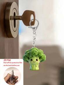 Encantadores llaveros de acrílico 2D con patrones lindos de huevo frito, brócoli y maíz; decoración de caja de la serie de alimentos, colgante de motivación saludable, decoración de espejo retrovisor del coche; decoración de mochila, llave y auriculares. Aleación y acrílico duraderos, resistentes a la oxidación o daños; adecuados para uso diario, como regalos para familiares y amigos, regalos de fiesta, regalos divertidos para amantes de la comida, regalos de nueva casa, estilo único y lindo. - Multicolor - Ver 5