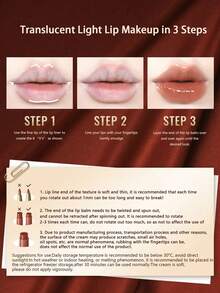 OUT OF OFFICE 2-In-1 Glossy Lip Balm & Lip Liner Set, Glossy Hydrating, Smooth Color, Smudge-Proof, Moisturizing, Lightweight, 2-In-1 Magic Stick, All-In-One Touch-Up Tool, Essential For Photo Makeup, 1.3g+300mg/0.056oz - 05 - View 6