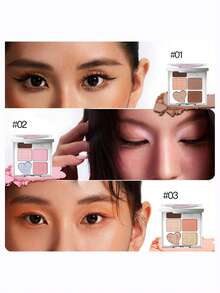 ROCK SWEET 5-Color Eyebrow Palette - Eyebrow Pencil, Eyebrow Powder, Neutral Eyeshadow, Matte Contour Highlighter, Sweat-Proof (Perfect Gift) - 09 Echoes Of the Night (Purple Mist Iris) - View 6