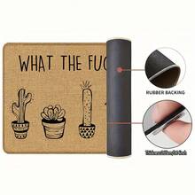 1pc, Home Decor, Sunflower Pattern Print, Linen Kitchen Rug, Kitchen Mat, Floor Mat, Bathroom Mat, Door Mat, 3D Print Rectangular, Suitable For Living Room, Bedroom, Hallway, Bathroom, Laundry Room - Polyester Rug, Suitable For Indoor And Outdoor Home Decoration - Multicolor - View 8