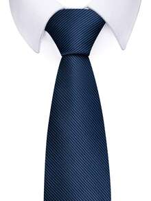 1 Peça Gravata Masculina de Cor Sólida com 8CM de Largura, Adequada para Combinar com Camisas e Ternos, Ideal para o Ambiente de Trabalho, Entrevistas de Emprego, Reuniões Formais - Cores misturadas - Visão 6