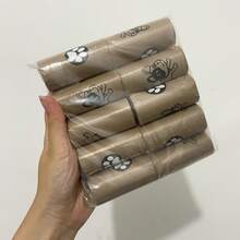咖啡香狗便袋 - 150個裝，加厚防漏，適用於狗和貓 - 咖啡棕 - 查看 8